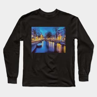 Midnight in Amsterdam Long Sleeve T-Shirt